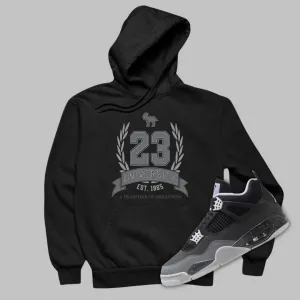 23 University Hoodie Matching Jordan 4 Fear 2024