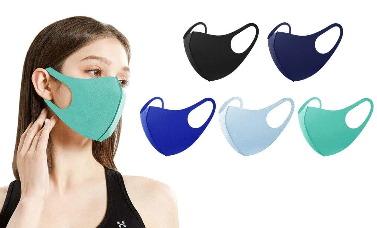 5 or 10-Pack Unisex Non-Medical Reusable Face Masks