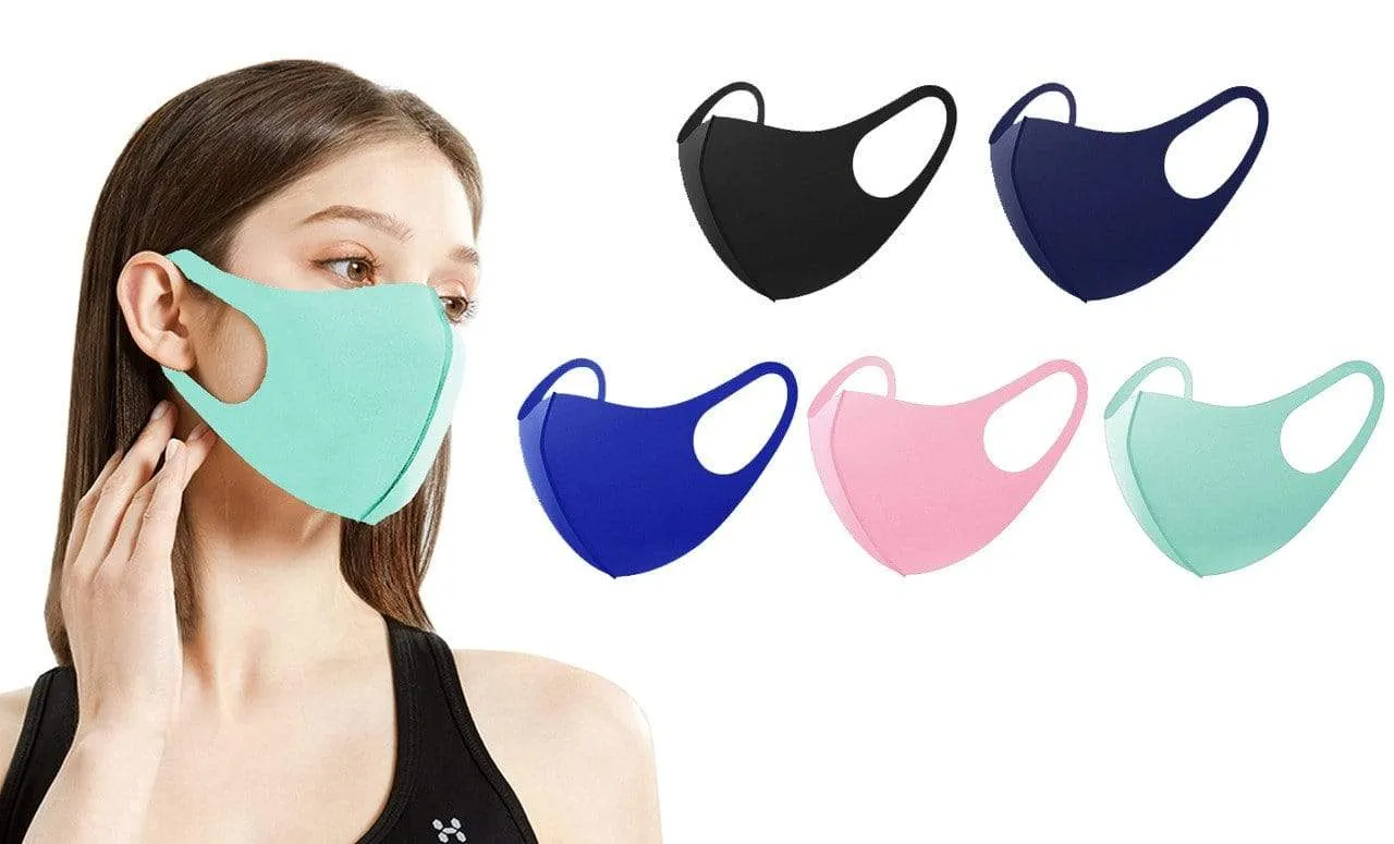 5 or 10-Pack Unisex Non-Medical Reusable Face Masks