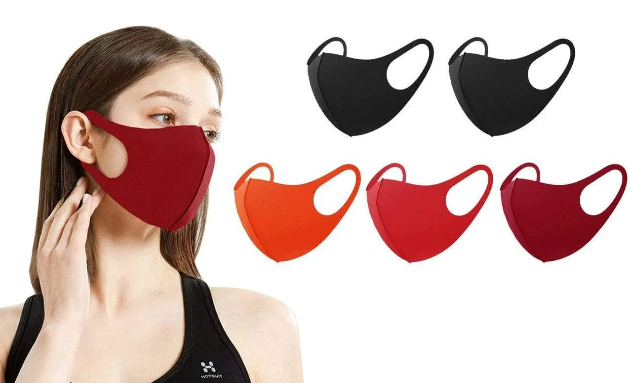 5 or 10-Pack Unisex Non-Medical Reusable Face Masks