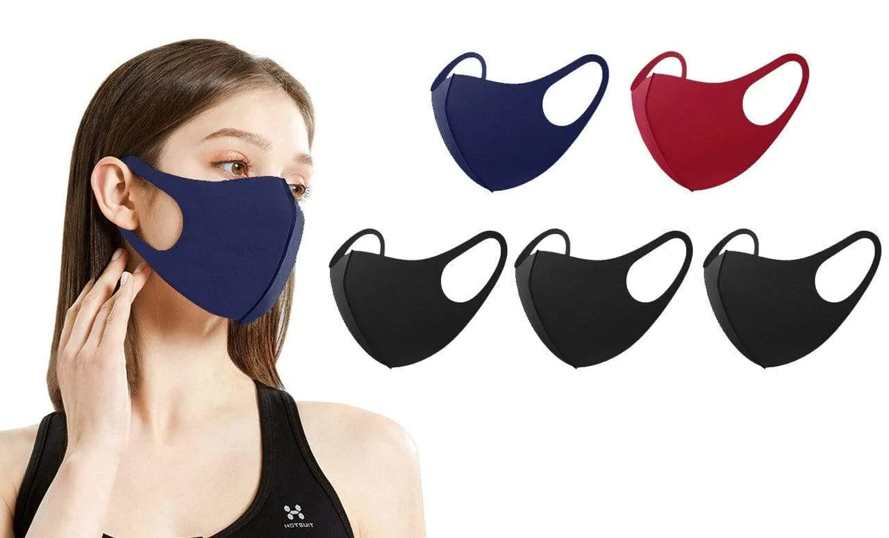 5 or 10-Pack Unisex Non-Medical Reusable Face Masks