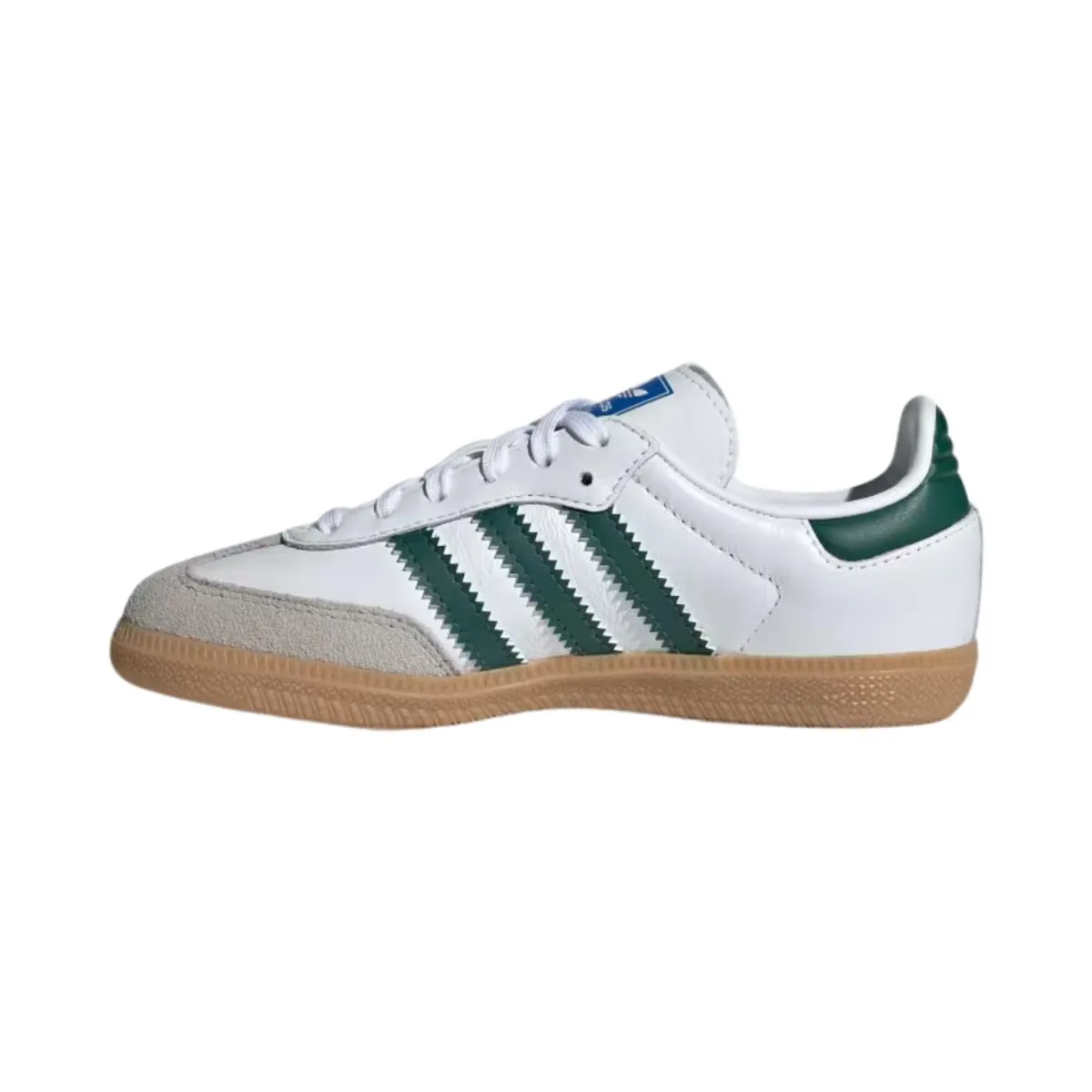 Adidas Boy's (Pre-School) Samba OG Cloud White/Collegiate Green/Gum