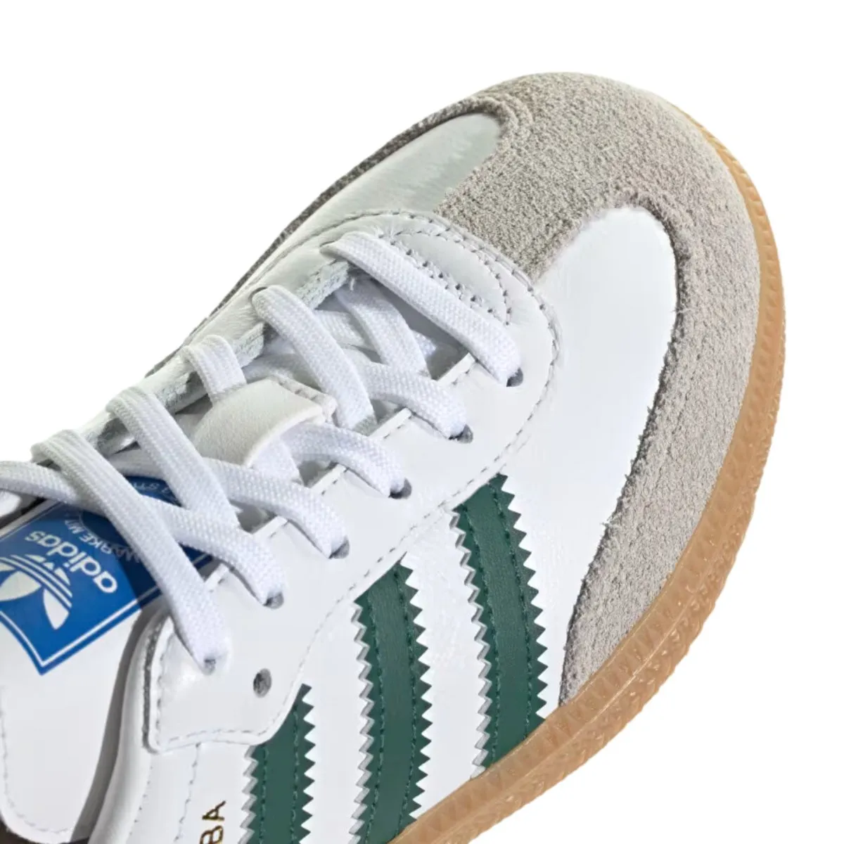 Adidas Boy's (Pre-School) Samba OG Cloud White/Collegiate Green/Gum