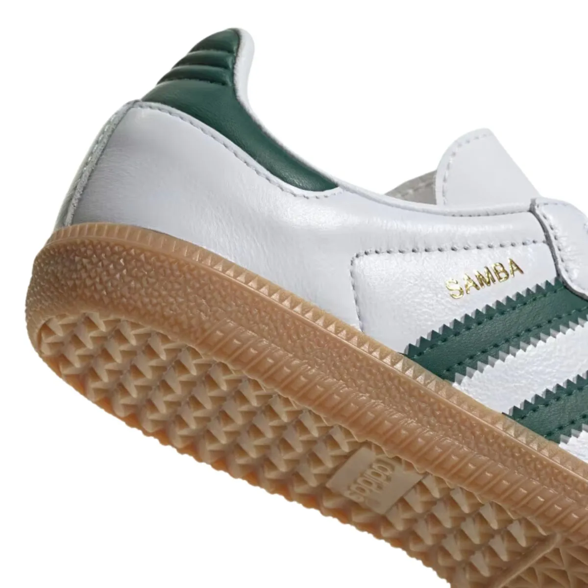 Adidas Boy's (Pre-School) Samba OG Cloud White/Collegiate Green/Gum