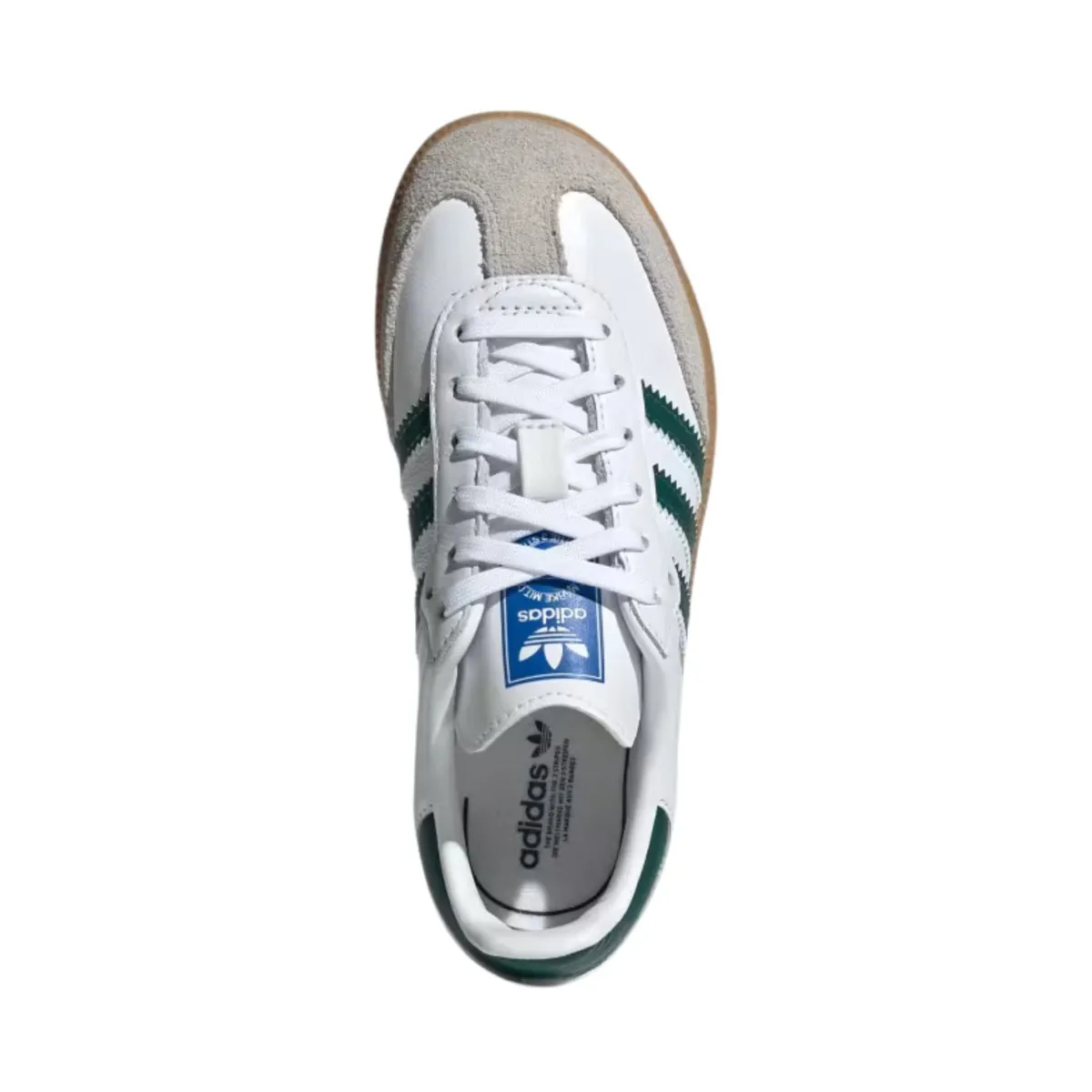 Adidas Boy's (Pre-School) Samba OG Cloud White/Collegiate Green/Gum