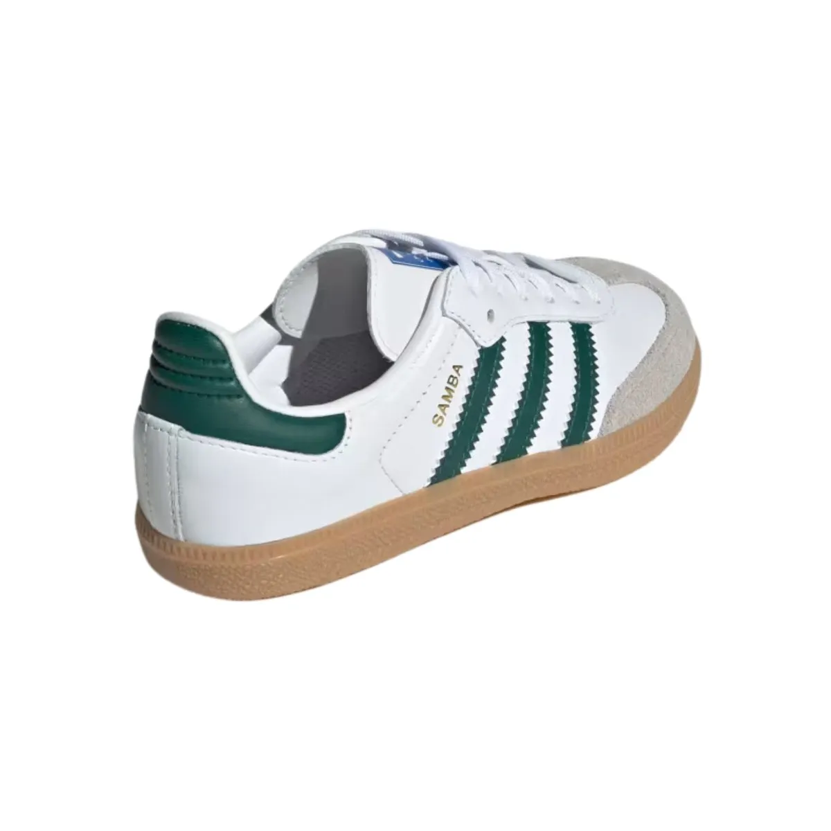 Adidas Boy's (Pre-School) Samba OG Cloud White/Collegiate Green/Gum