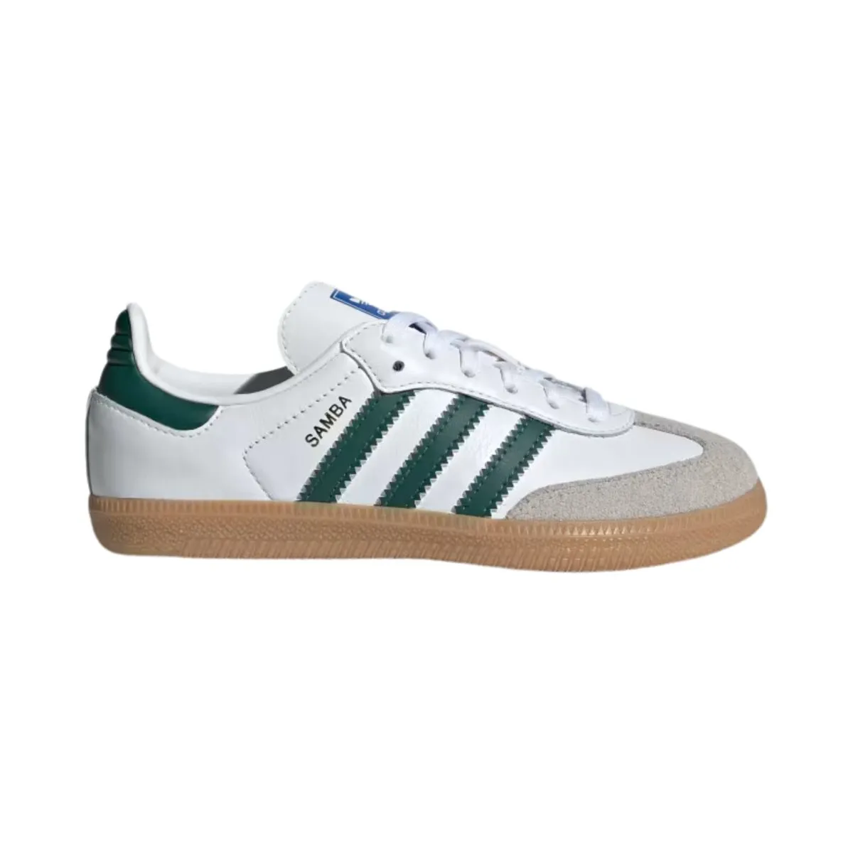 Adidas Boy's (Pre-School) Samba OG Cloud White/Collegiate Green/Gum