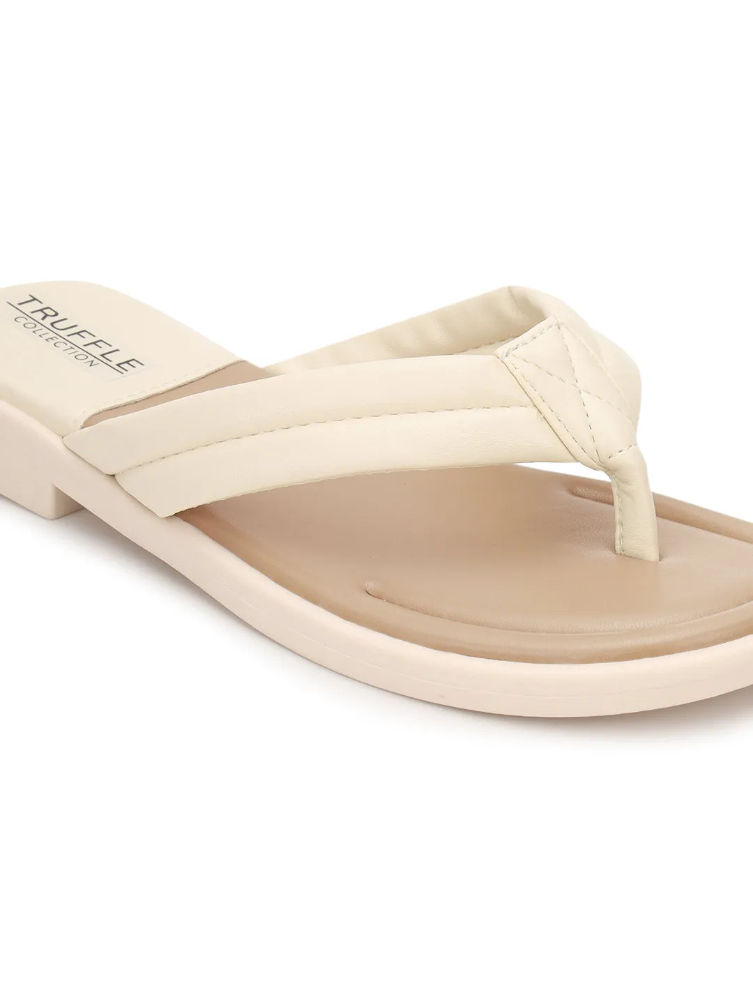 Beige PU Slip-On Flats (TC-RS3593-BEIG)