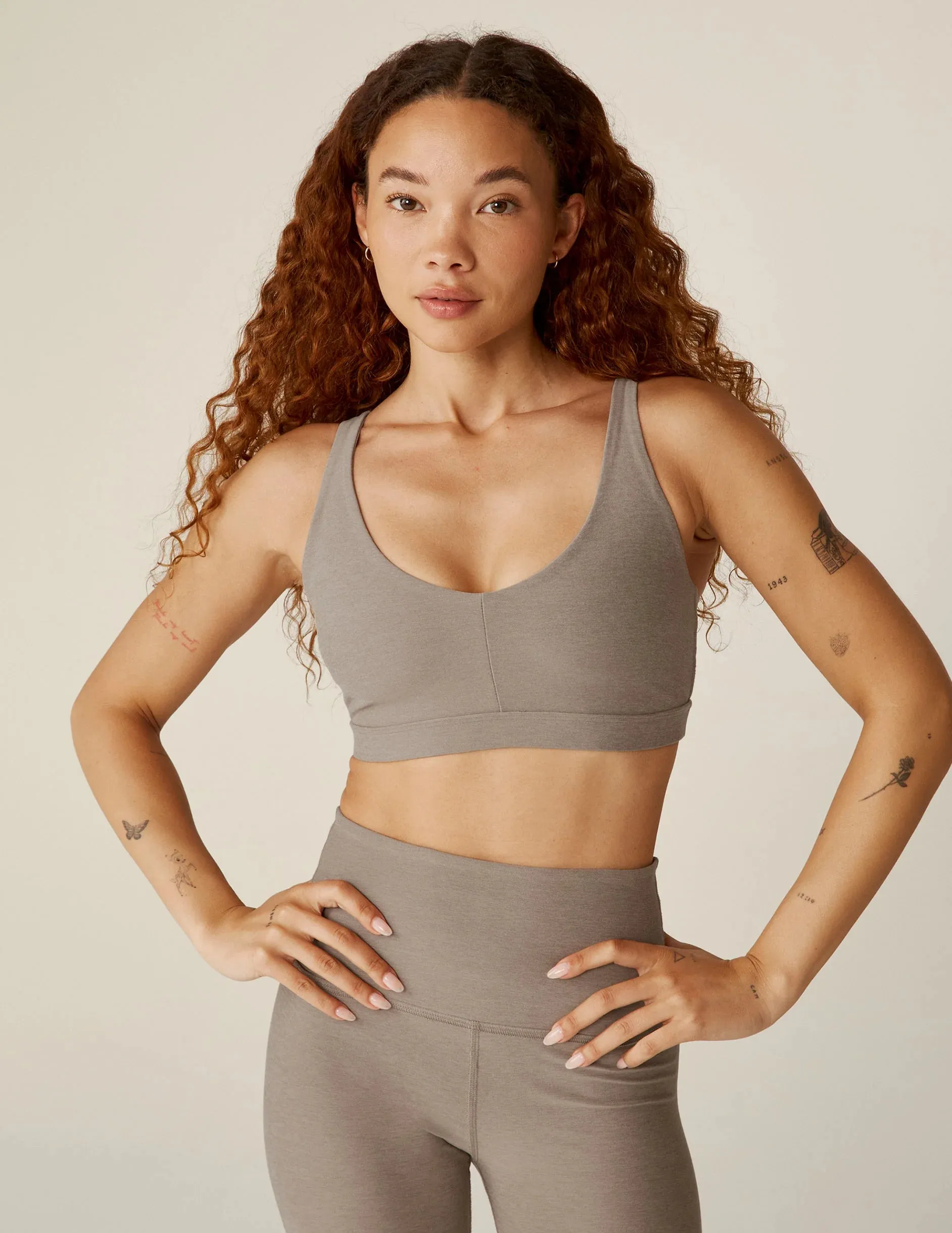 Beyond Yoga Spacedye Embody Bra - Birch Heather