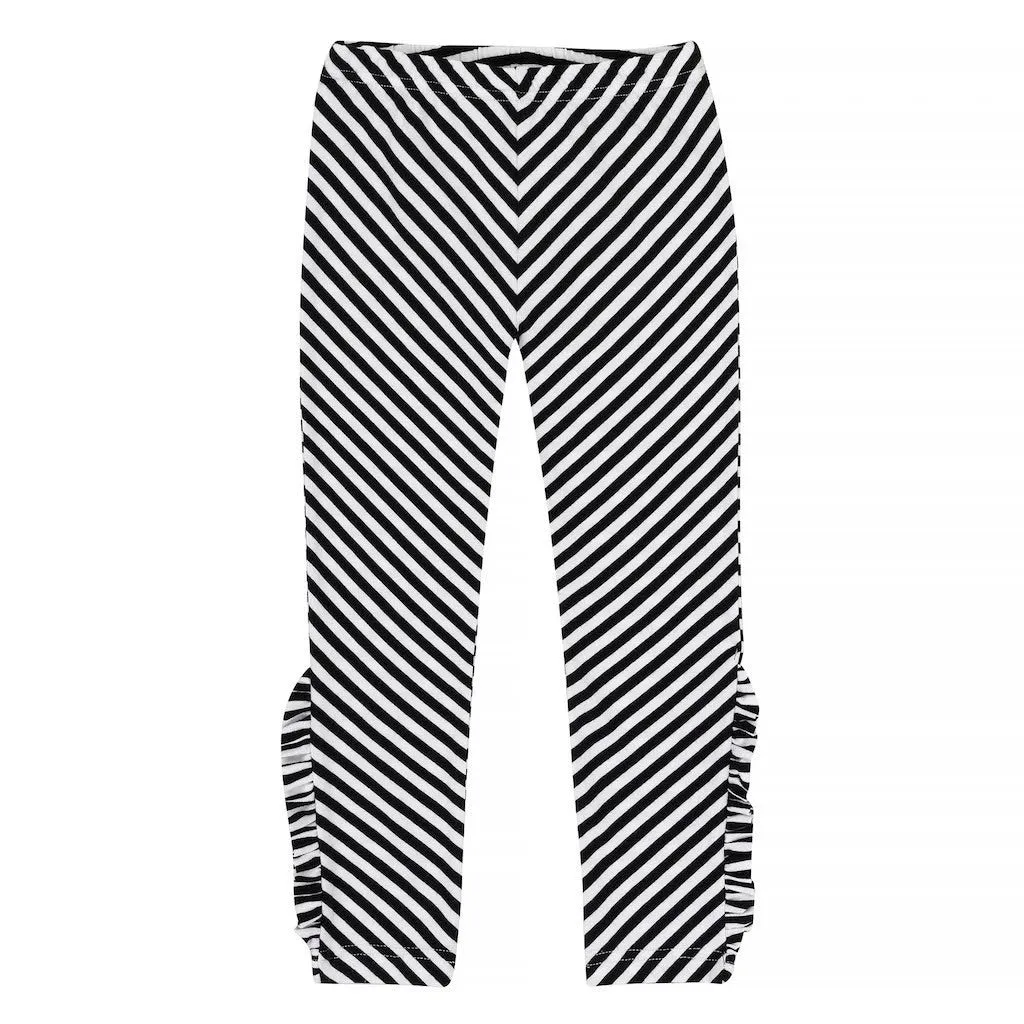 Black & White Stripe Leggings