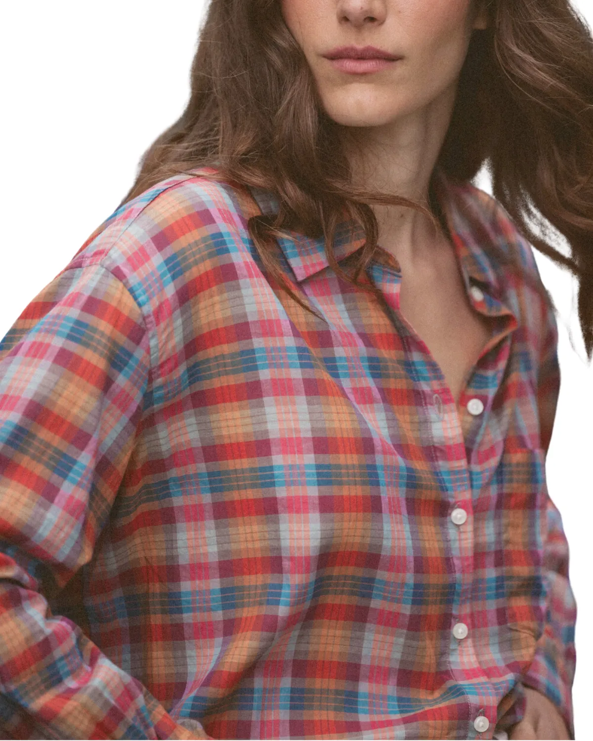 Blake Oversized Shirt (Alba Plaid)