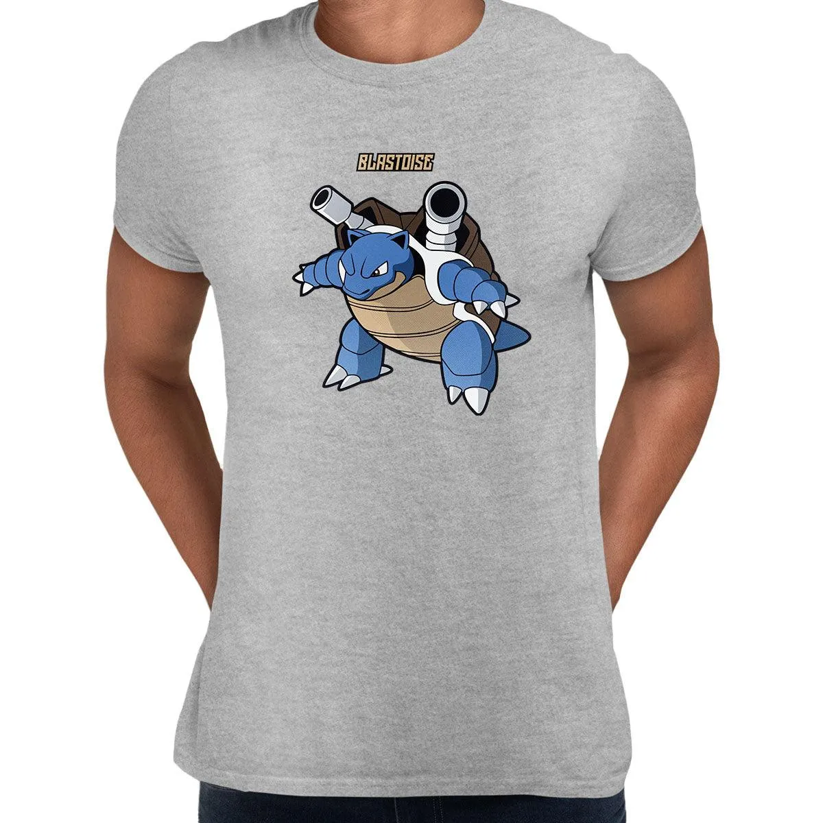 Blastoise Pokemon Go Adults T-Shirt Printed Manga Japan Birthday Gift Boys Top Unisex T-Shirt