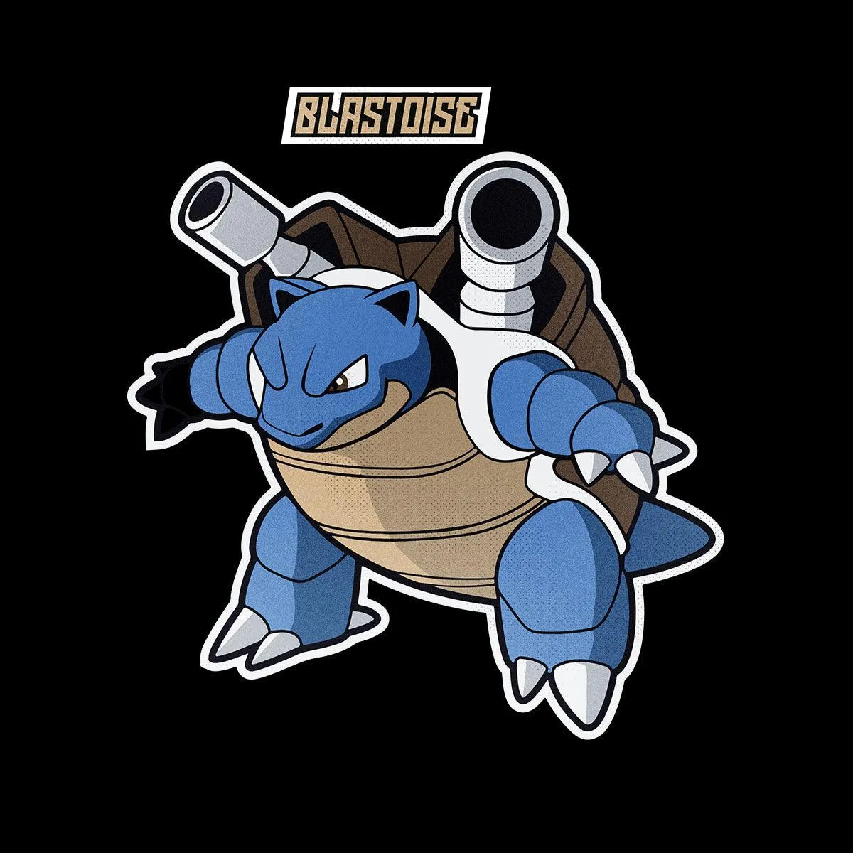 Blastoise Pokemon Go Adults T-Shirt Printed Manga Japan Birthday Gift Boys Top Unisex T-Shirt