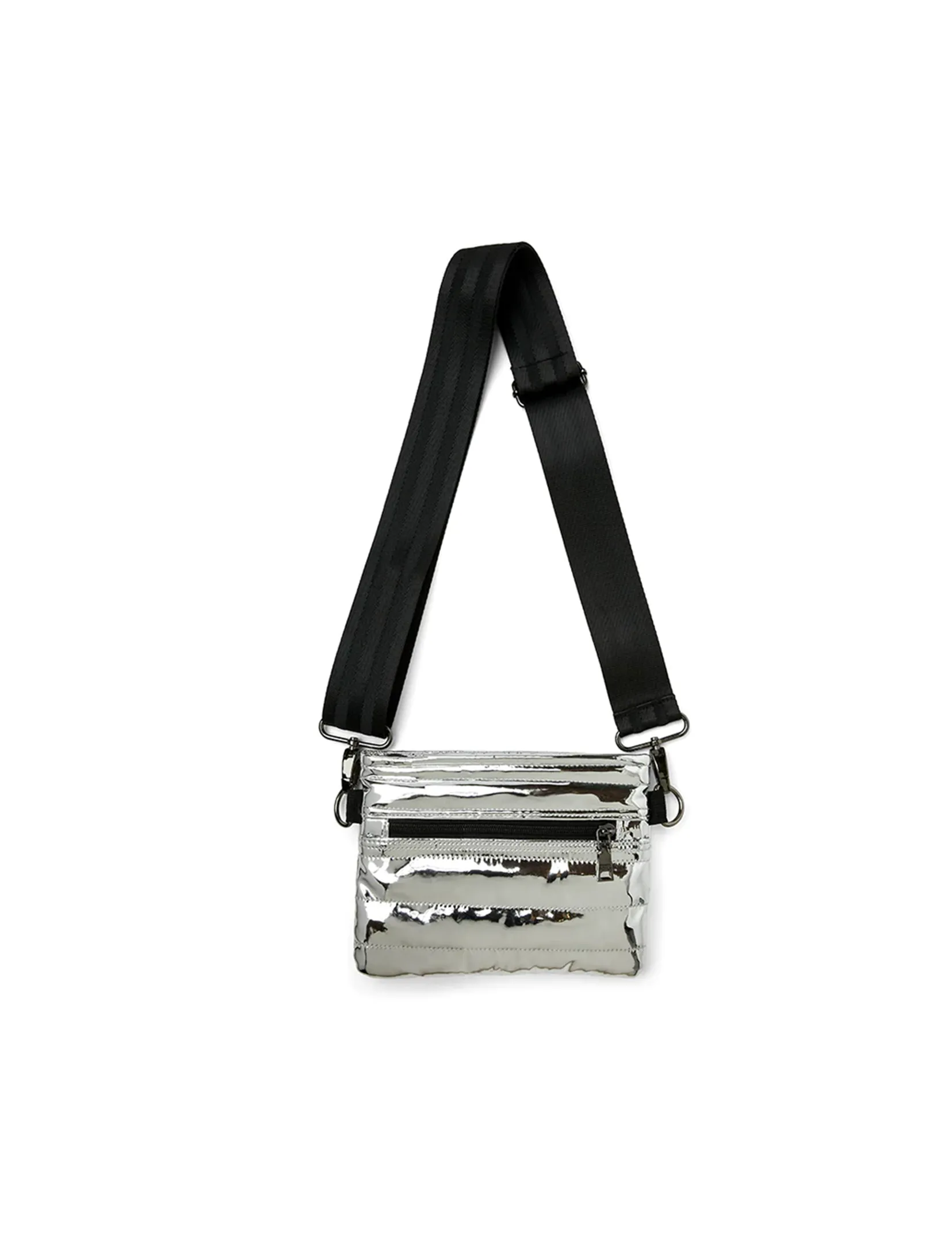 Bum Bag Crossbody, Silver Mirror