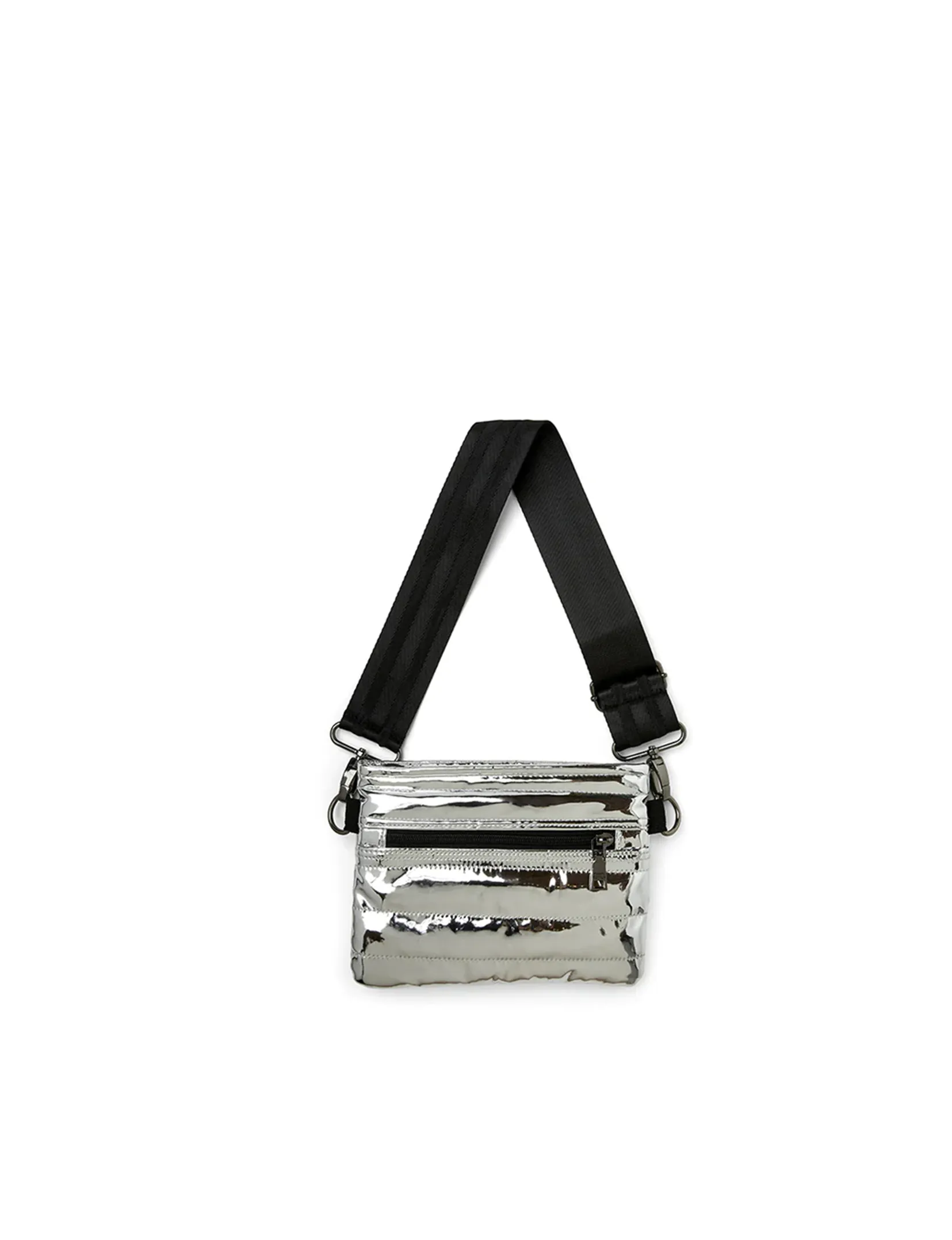 Bum Bag Crossbody, Silver Mirror