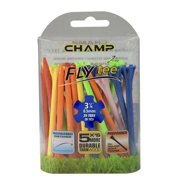 Champ Fly Tees 3.25 Plastic Golf Tees