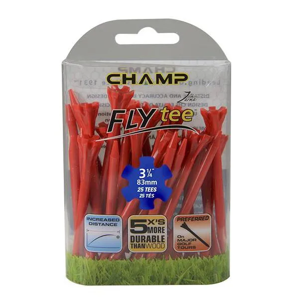 Champ Fly Tees 3.25 Plastic Golf Tees