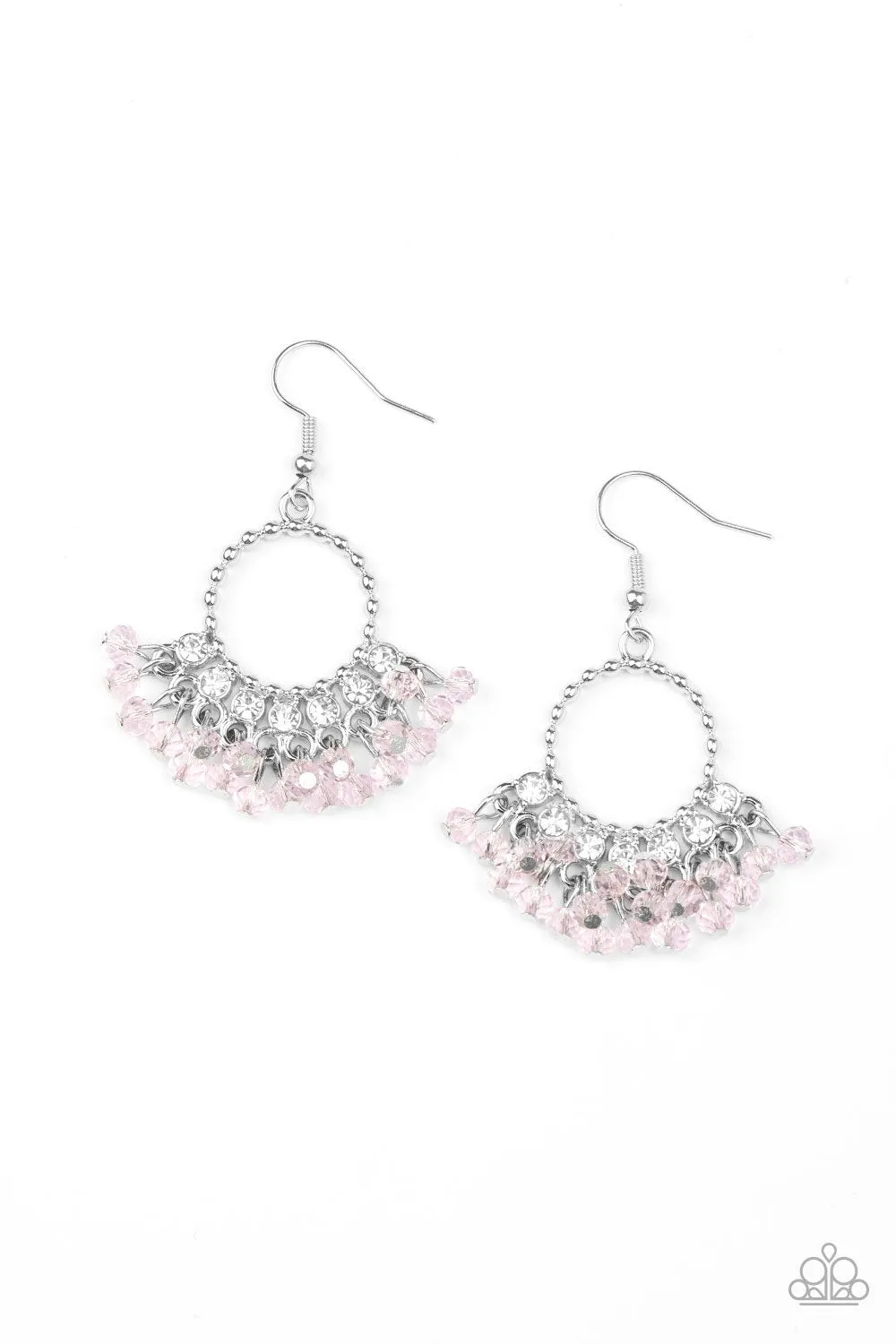 Charmingly Cabaret Pink Earrings - Paparazzi Accessories