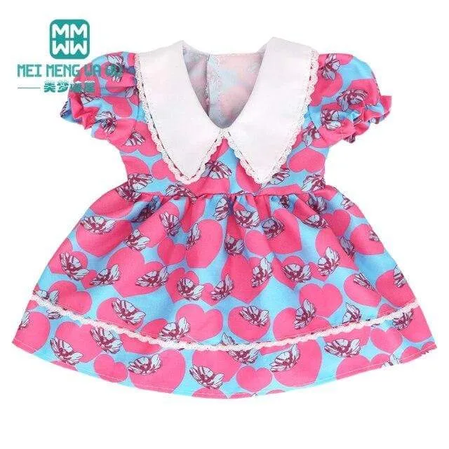 Clothes for doll Bow dress fit 18inch 43-45cm Baby Toy new born doll and American doll accessories