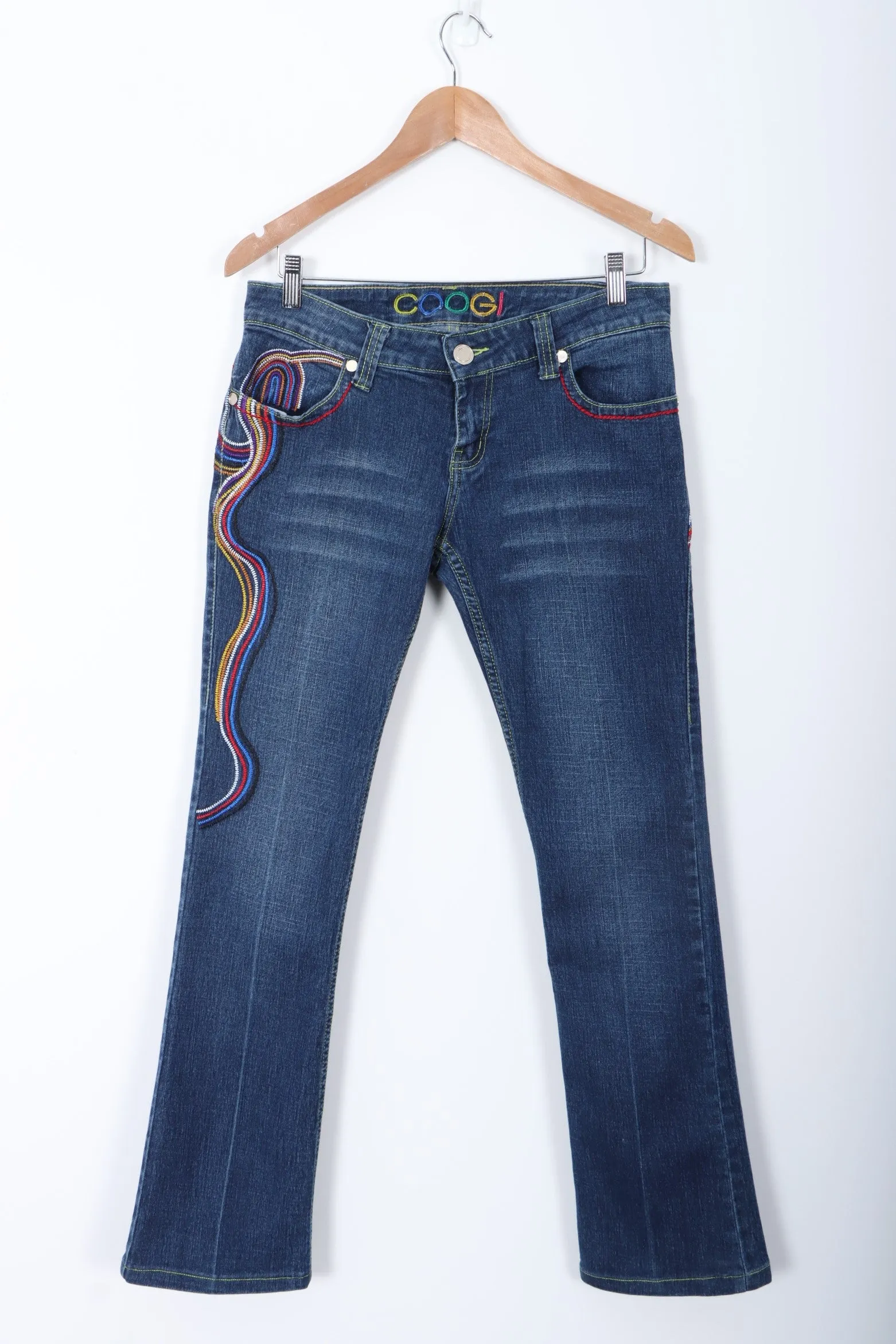 COOGI Low Rise Bootcut Embroidered Y2K Jeans (Women's 6-8)