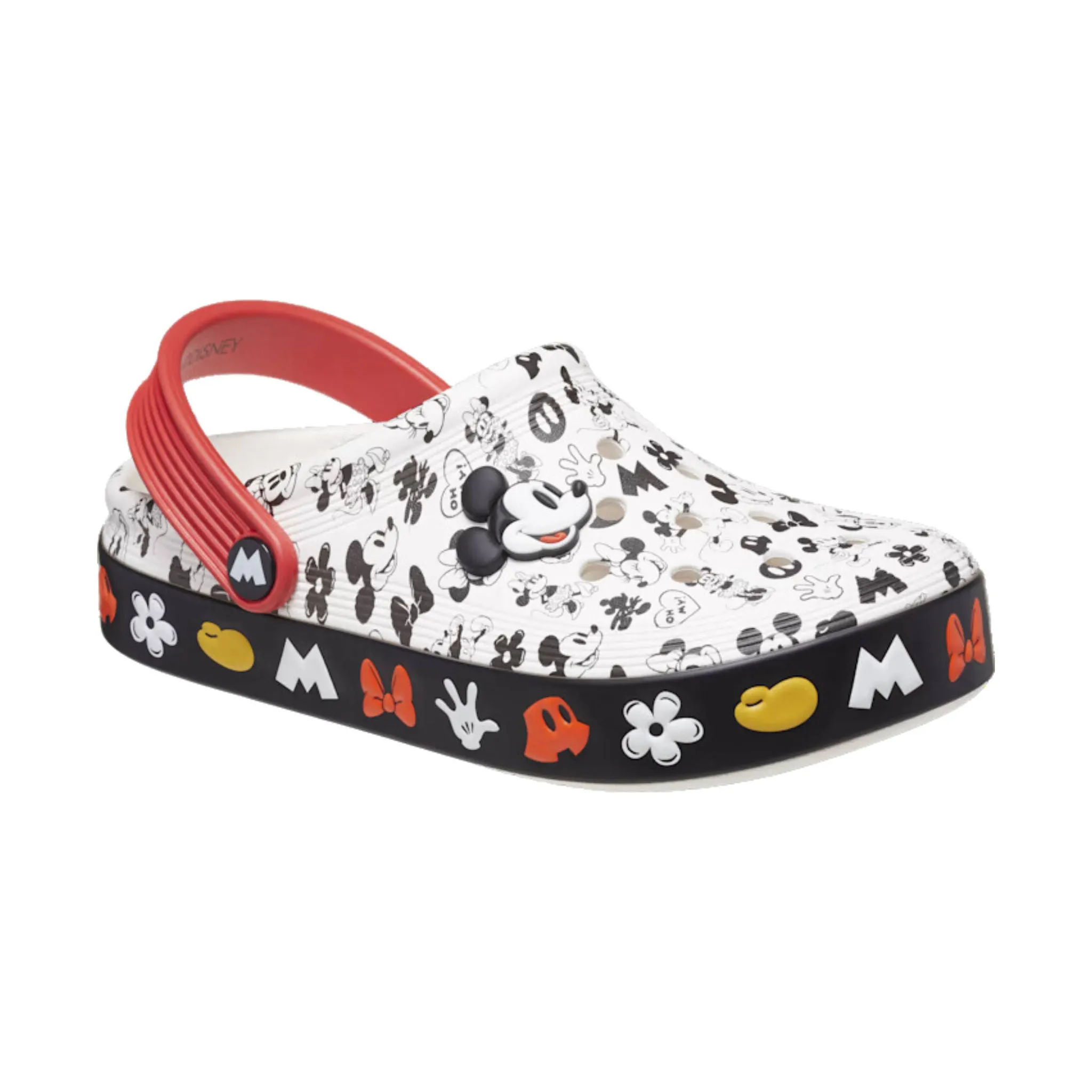 Crocs Kids' Mickey Off Court Clog - White