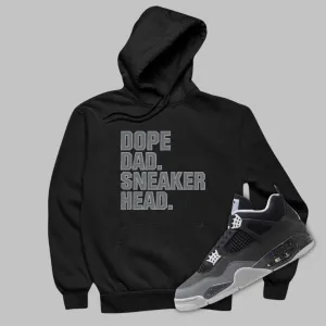 Dope Dad Sneakerhead Hoodie Matching Jordan 4 Fear 2024