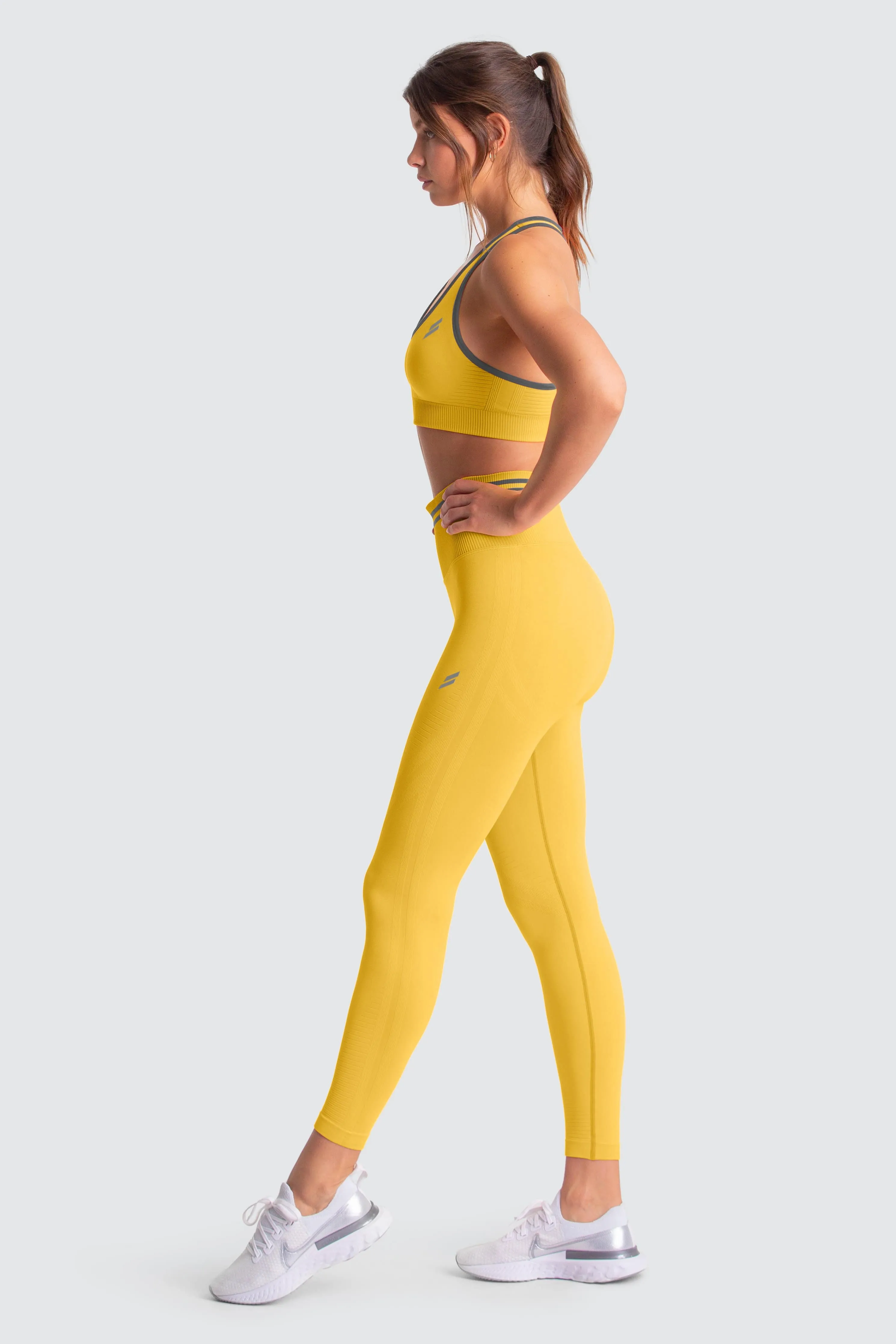 DYE Scrunch Seamless Leggings - Sunny Yellow