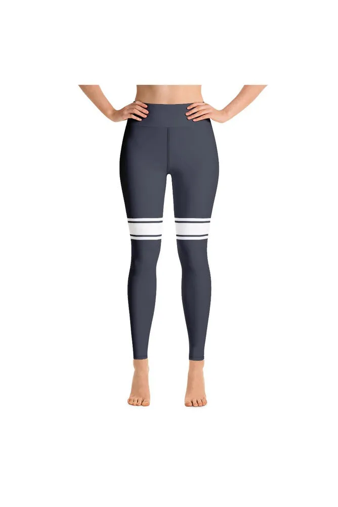 Eclipse Blue Sporty Yoga Leggings