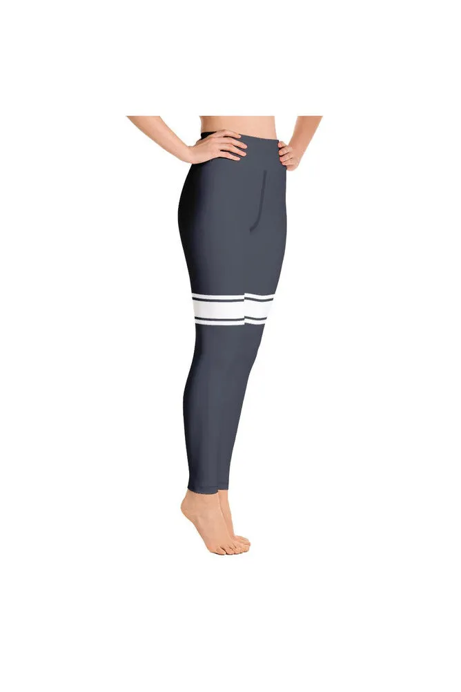 Eclipse Blue Sporty Yoga Leggings