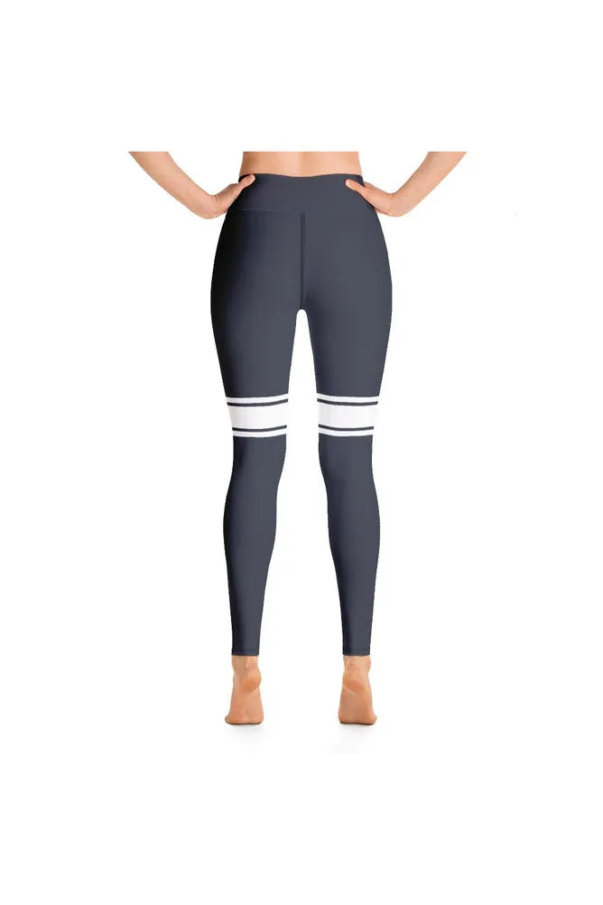 Eclipse Blue Sporty Yoga Leggings