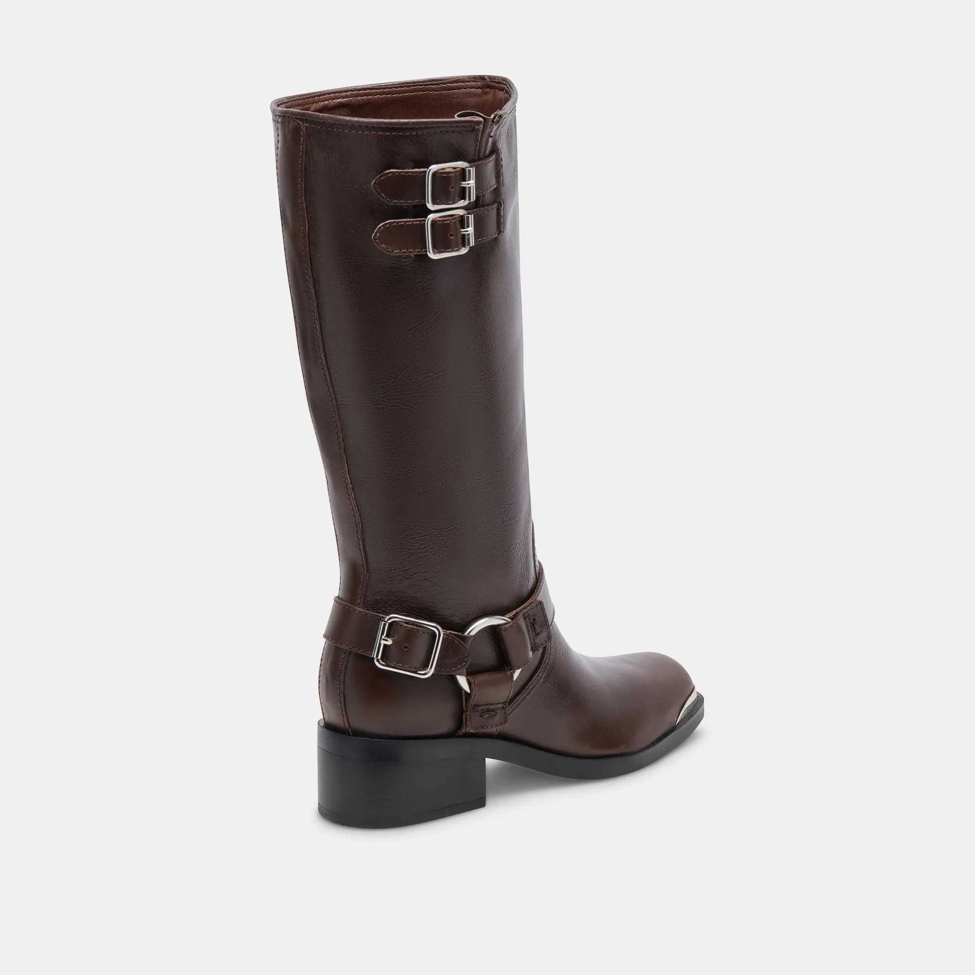 EVI BOOTS DK BROWN LEATHER