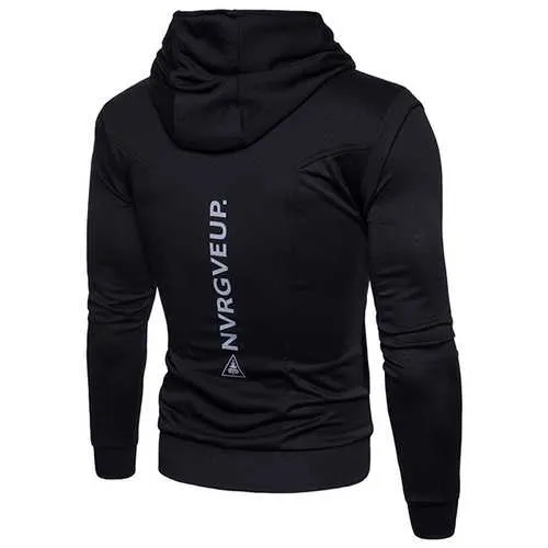 Fashion Zipper Design Stitching Hoodies Sweatshirts