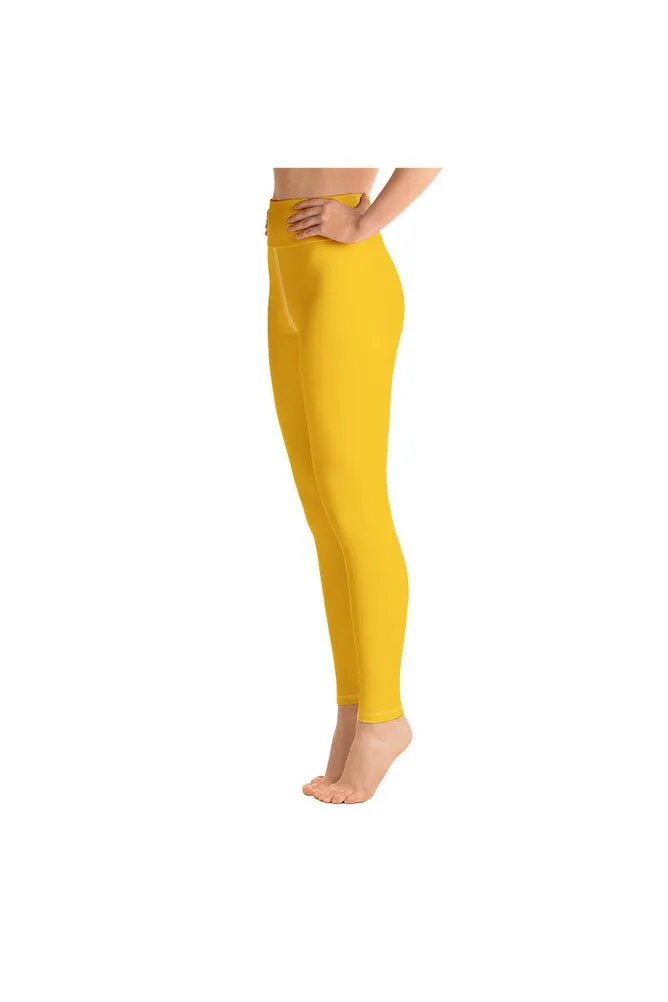 Golden Yellow Yoga Leggings