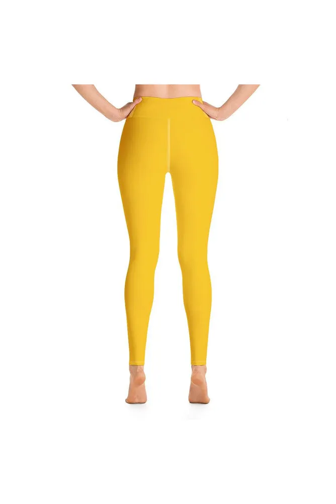 Golden Yellow Yoga Leggings