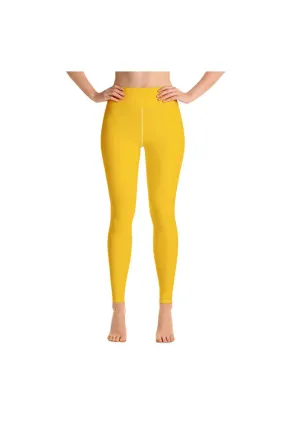 Golden Yellow Yoga Leggings