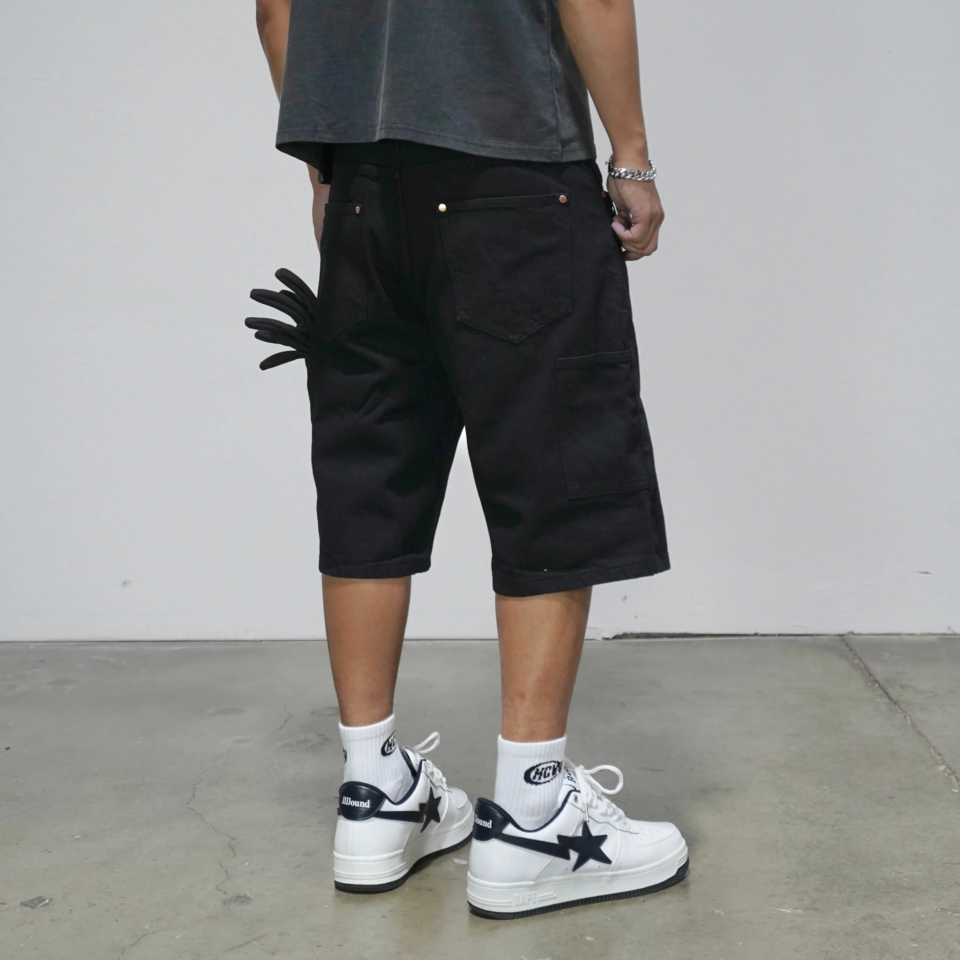 HC ES Jorts (Black Rinsed)