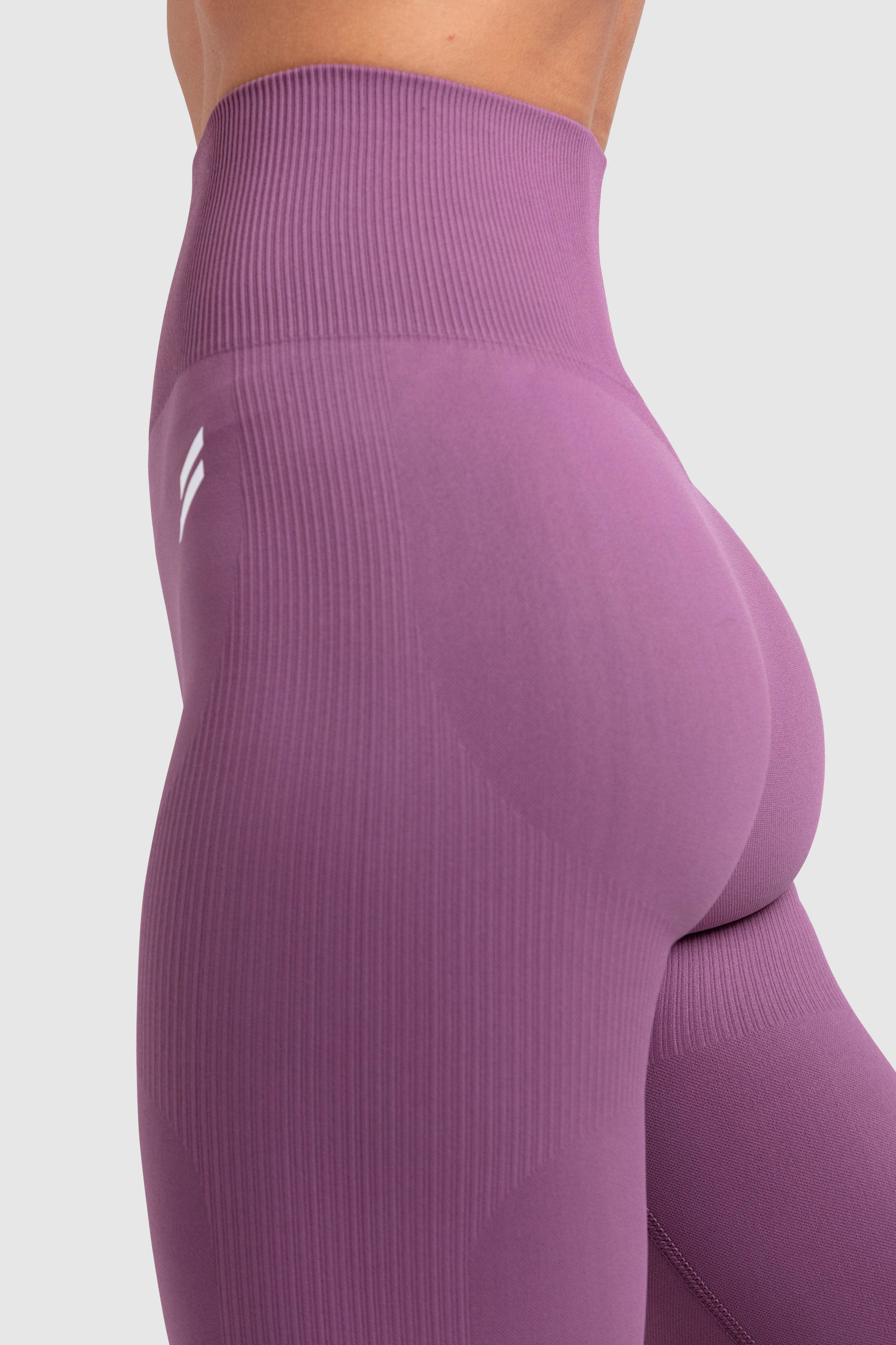 Impact Solid Leggings - Mauve Purple