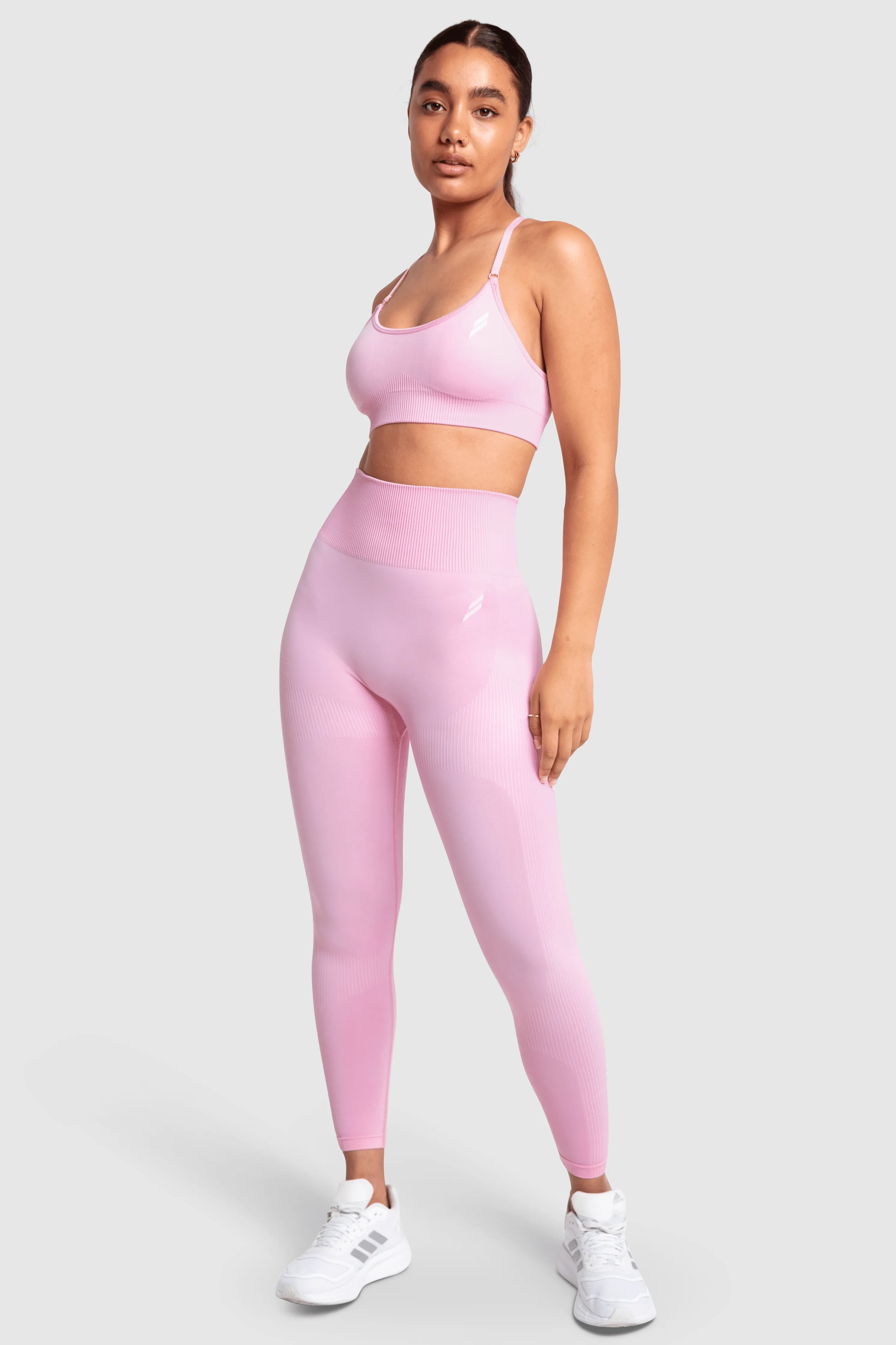 Impact Solid Leggings - Pastel Pink