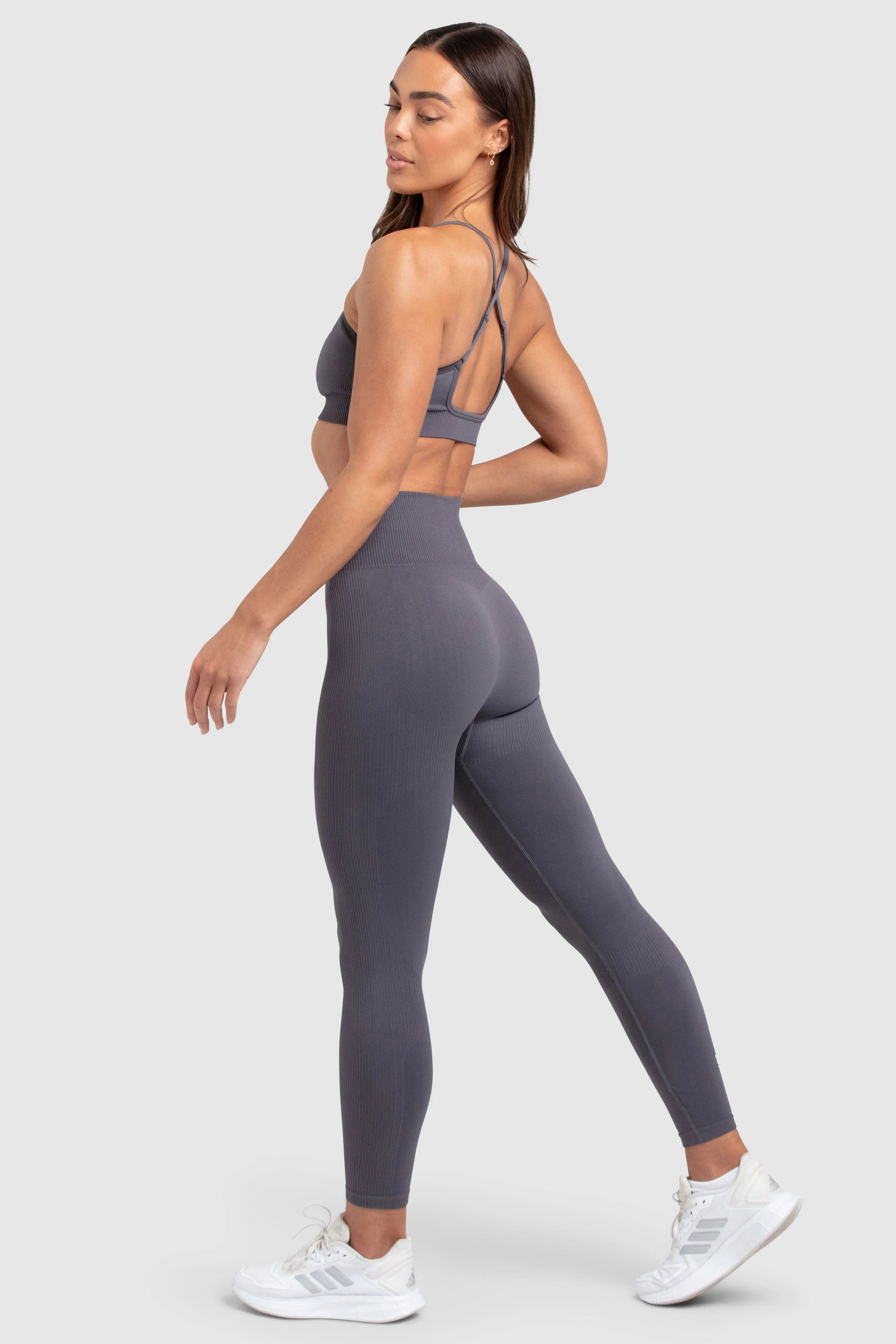 Impact Solid Leggings - Storm Grey