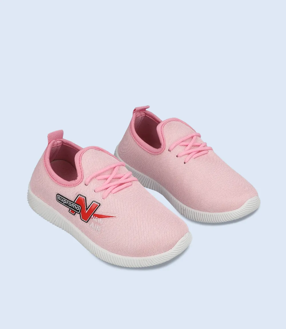 KG0085-PINK-Girls Casual Sneakers