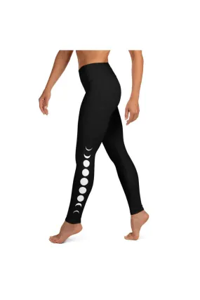 Lunar Phases Yoga Leggings