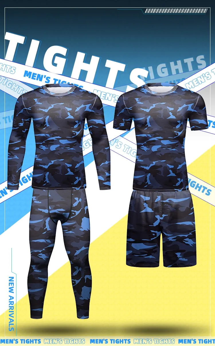 Men's Winter Camouflage 4 Piece Elite Compression Set