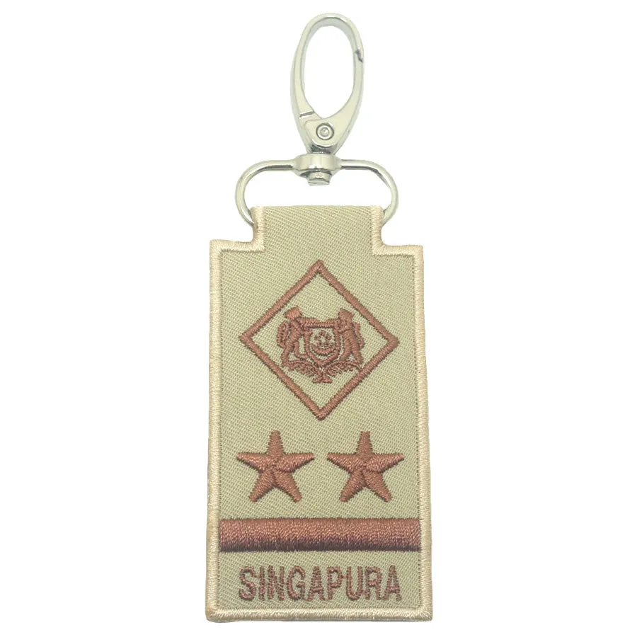 MINI SAF RANK KEYCHAIN - ME9 (KHAKI) (NEW)