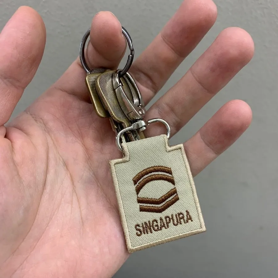 MINI SAF RANK KEYCHAIN - ME9 (KHAKI) (NEW)