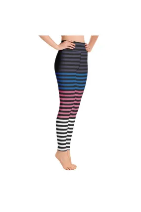 Multi-Colored Stripes Yoga Leggings