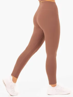 NKD Refine High Waisted Leggings - Mocha