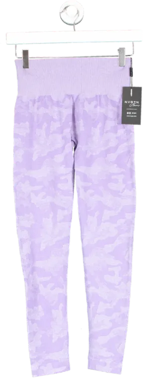 NVGTN Navi Purple Camo Seamless Leggings UK S