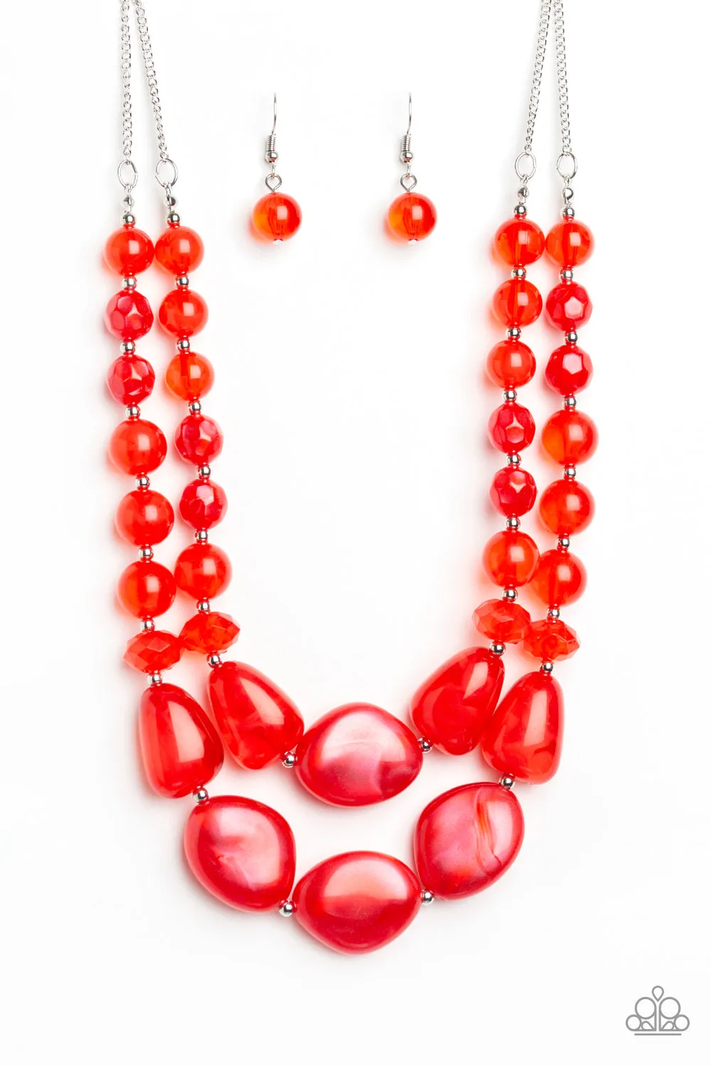 Paparazzi Accessories - Beach Glam - Red Necklace