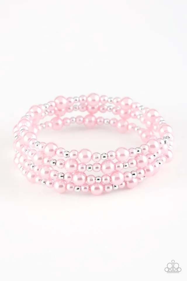 Paparazzi Accessories - Classic Confidence - Pink Bracelet