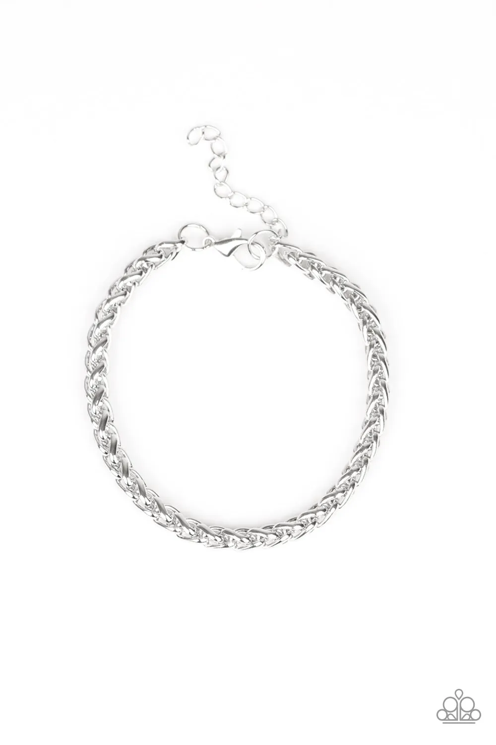 Paparazzi Accessories - Knocked It Out Of The Park - Silver Bracelet